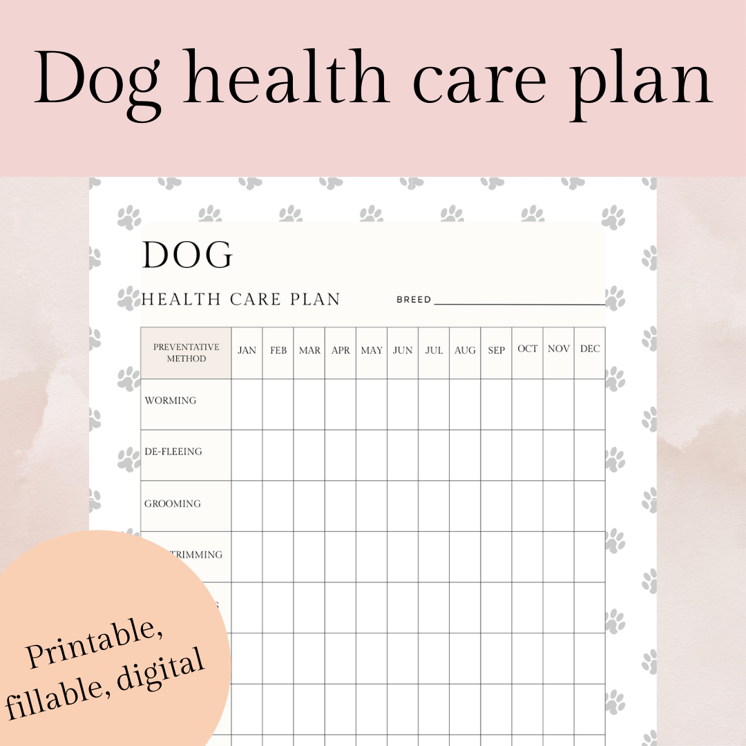 Dog health care plan