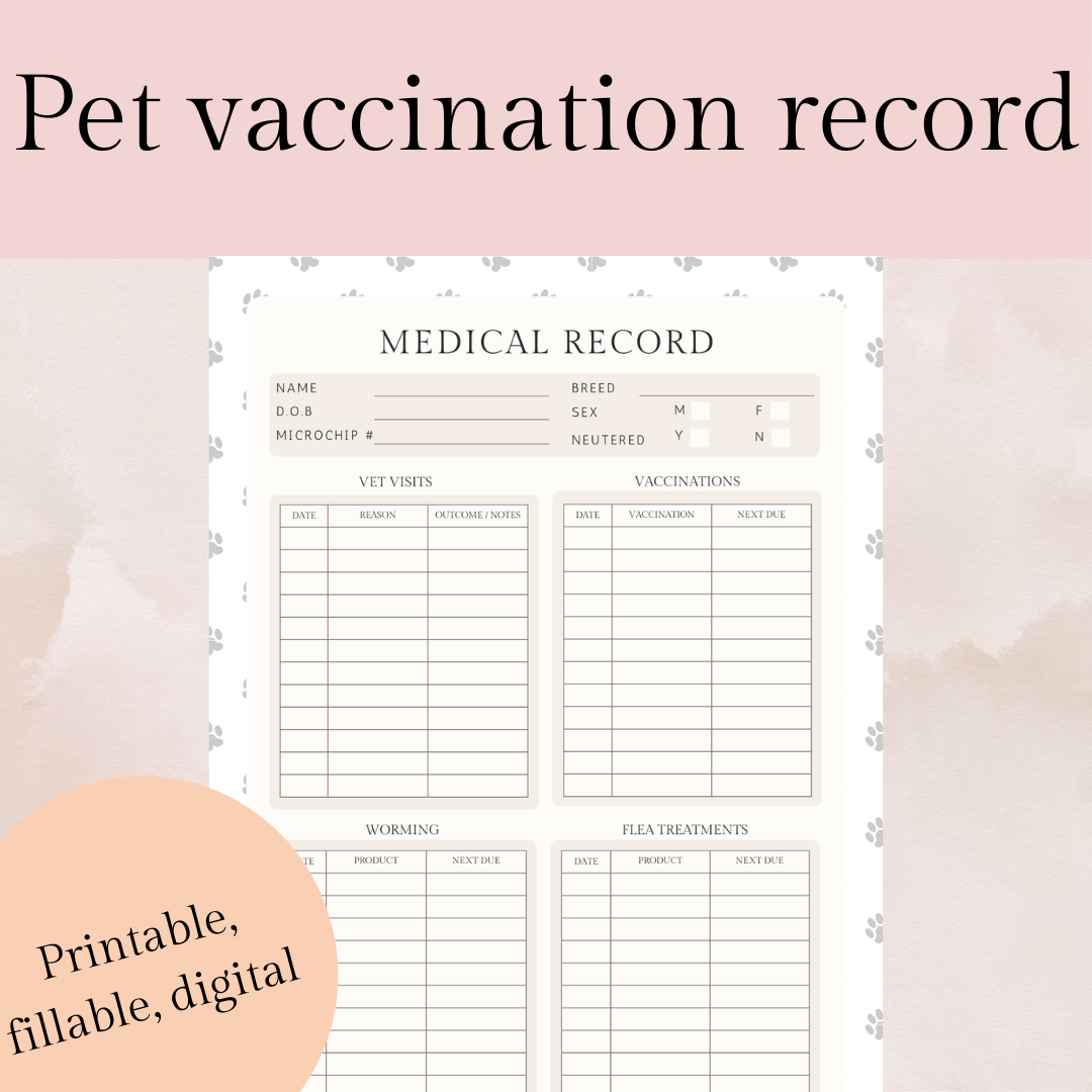 Pet unbeatable Pocket Health Record pet-unbeatable-pocket-health-record